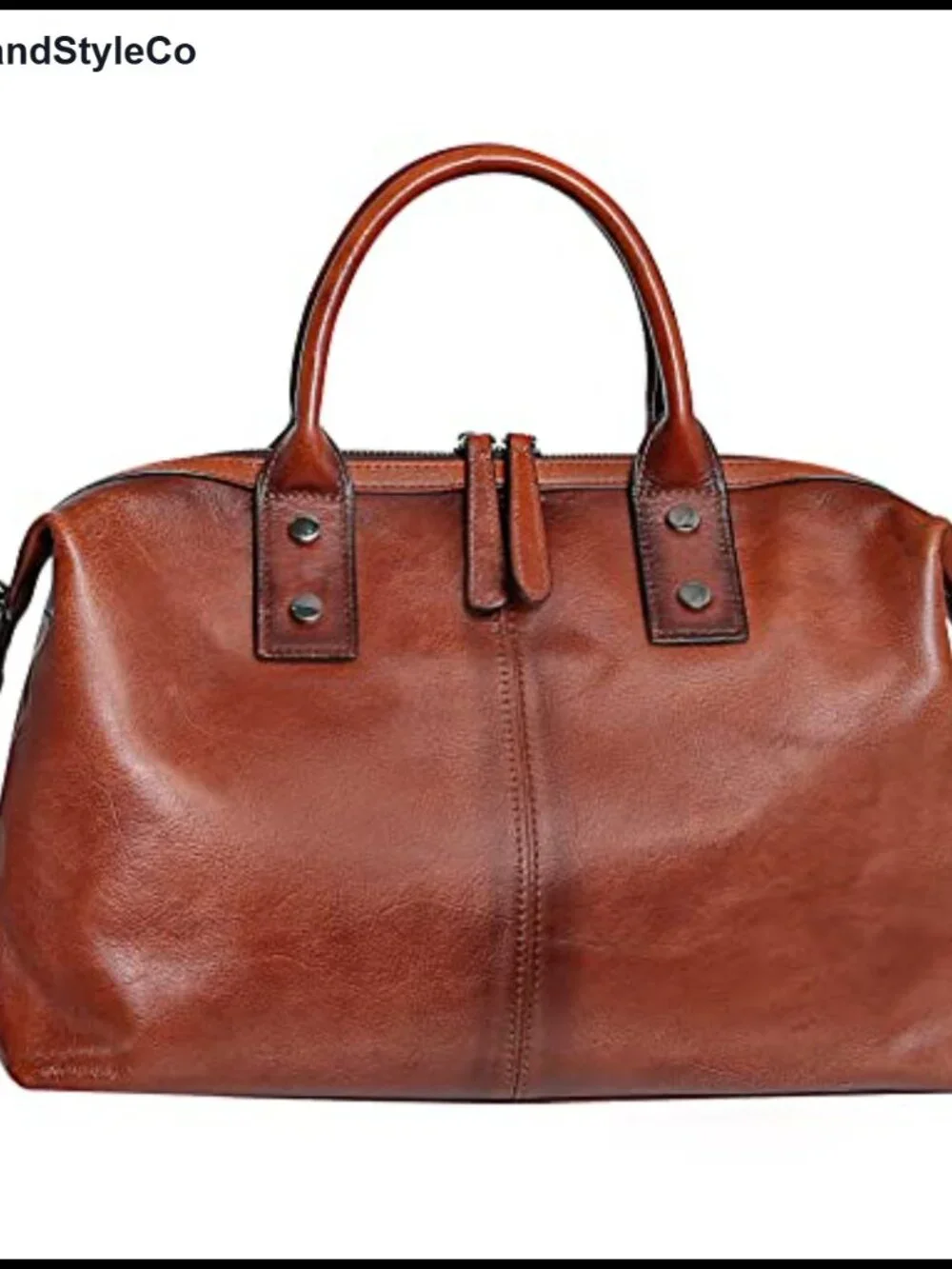Vintage Genuine Leather Satchel Hobo Tote Shoulder Bag